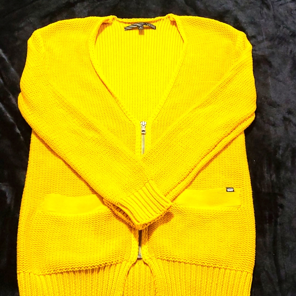 Knitted Vans zip up cardigan